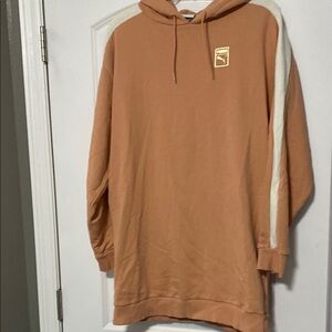 Puma Tan Sweatshirt with Logo and Hood
